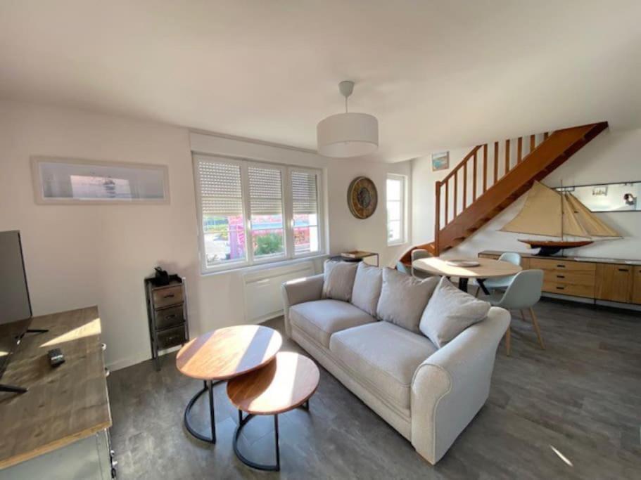 Апартаменты La Capitainerie Beau Duplex Face Port De Plaisance Этапль Экстерьер фото